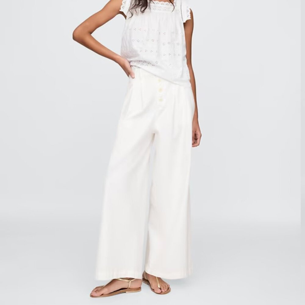 NWT Gap × DÔEN High Rise Pleated Trousers Size 0